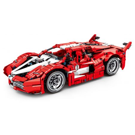 SHENG YUAN SY 8608 non  FERRARI FXX XE PULL BACK bộ đồ chơi xếp lắp ráp ghép mô hình  Kỹ Thuật Công Nghệ Cao Mô Hình Phương Tiện 1282 khối