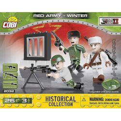 COBI 2032 non  HỒNG QUÂN - MÙA ĐÔNG bộ đồ chơi xếp lắp ráp ghép mô hình Military Army RED ARMY - WINTER Quân Sự Bộ Đội 26 khối