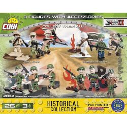COBI 2032 non  HỒNG QUÂN - MÙA ĐÔNG bộ đồ chơi xếp lắp ráp ghép mô hình Military Army RED ARMY - WINTER Quân Sự Bộ Đội 26 khối