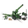 COBI 2394 non  SÚNG TRƯỜNG 155MM CHÂN DÀI M1 TOM bộ đồ chơi xếp lắp ráp ghép mô hình Military Army 155 MM GUN M1 LONG TOM Quân Sự Bộ Đội 200 khối