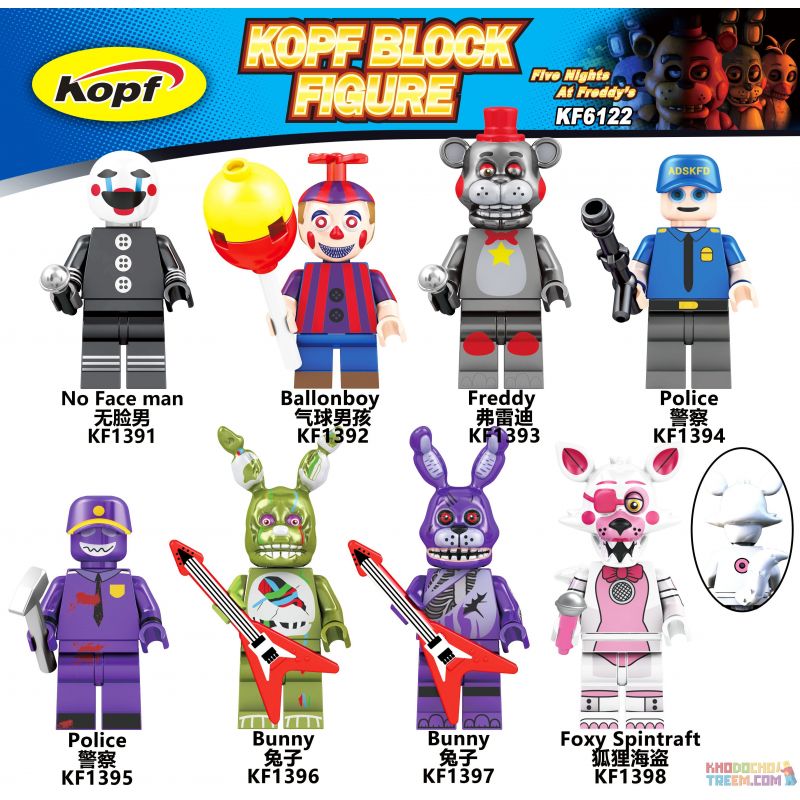 KOPF KF6122 6122 KF1391 1391 KF1392 1392 KF1393 1393 KF1394 1394 KF1395 1395 KF1396 1396 KF1397 1397 KF1398 1398 non  MIDNIGHT BEAR HOMETOWN. bộ đồ chơi xếp lắp ráp ghép mô hình Movie & Game FIVE NIGHTS AT FREDDY'S Phim Và Trò Chơi