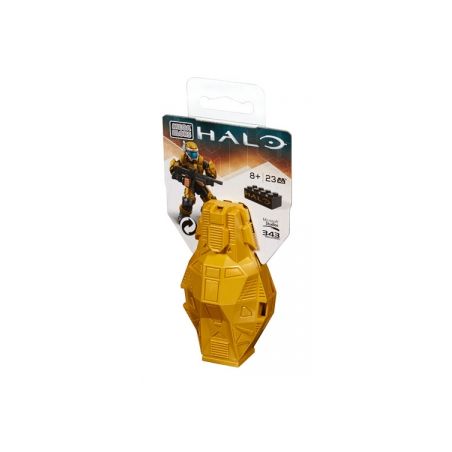 MEGA BLOKS DPP66 non  CABIN AIRDROP VÀNG KIM LOẠI bộ đồ chơi xếp lắp ráp ghép mô hình Computer Games METALLIC GOLD DROP POD Trò Chơi 23 khối