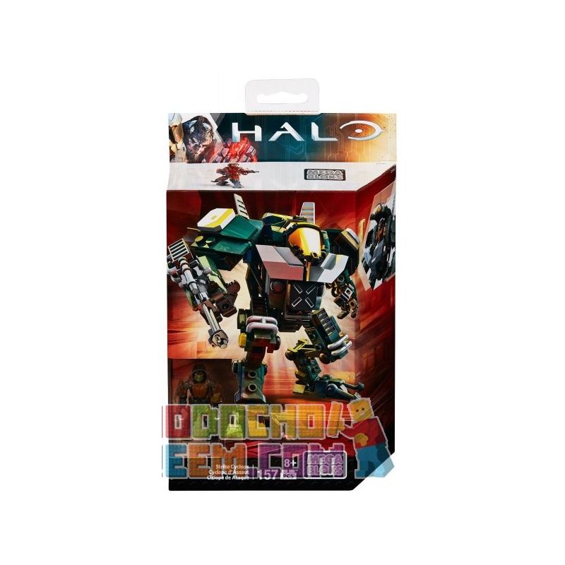 MEGA BLOKS DPJ87 non  GIANT SỤC KHÍ TẤN CÔNG bộ đồ chơi xếp lắp ráp ghép mô hình Computer Games STRIKE CYCLOPS Trò Chơi 157 khối