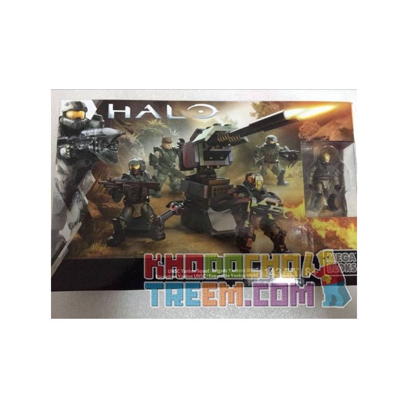 MEGA BLOKS DPJ88 non  NHÓM UNSC YANKEE bộ đồ chơi xếp lắp ráp ghép mô hình Computer Games UNSC YANKEE SQUAD Trò Chơi 143 khối