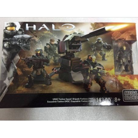 MEGA BLOKS DPJ88 non  NHÓM UNSC YANKEE bộ đồ chơi xếp lắp ráp ghép mô hình Computer Games UNSC YANKEE SQUAD Trò Chơi 143 khối