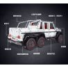 MouldKing 13061 Mould King 13061 non  MERCEDES BENZ G63 6X6 1:10 tỷ lệ 1:10 bộ đồ chơi xếp lắp ráp ghép mô hình  MERCEDES-BENZ G63 6X6 1:10 Kỹ Thuật Công Nghệ Cao Mô Hình Phương Tiện 3686 khối
