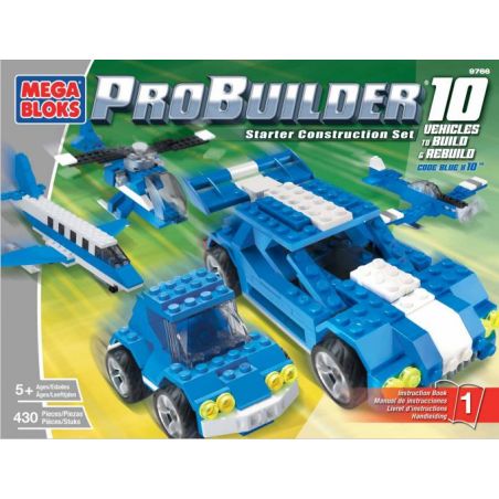 MEGA BLOKS 9766 non  MÃ XANH X 10 bộ đồ chơi xếp lắp ráp ghép mô hình Speed Champions Racing Cars CODE BLUE X 10 Đua Xe Công Thức 430 khối