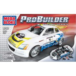 MEGA BLOKS 9737 non  CHIẾC XE ĐUA bộ đồ chơi xếp lắp ráp ghép mô hình Speed Champions Racing Cars RALLY CAR Đua Xe Công Thức 200 khối