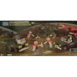MEGA BLOKS 9732 9784 non  TUẦN TRA bộ đồ chơi xếp lắp ráp ghép mô hình Military Army PATROL Quân Sự Bộ Đội 425 khối
