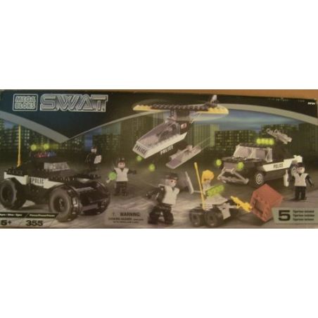 MEGA BLOKS 9731 9783 non  S.W.A.T. bộ đồ chơi xếp lắp ráp ghép mô hình City Thành Phố 355 khối