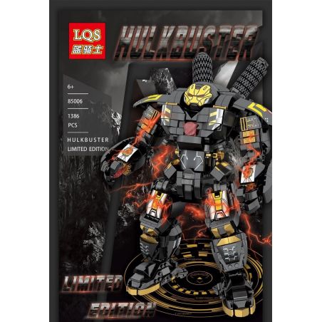 LQS 85006 85007 non  MÁY CHỐNG HẮC bộ đồ chơi xếp lắp ráp ghép mô hình Super Heroes HULKBUSTER LIMITED EDITION Siêu Nhân Anh Hùng 1386 khối