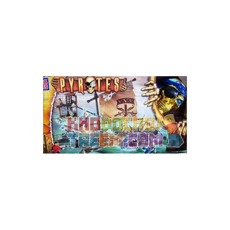 MEGA BLOKS 3693 non  NHÀ KHO bộ đồ chơi xếp lắp ráp ghép mô hình Pirates Of The Caribbean TREASURE TROVE Cướp Biển Vùng Caribe 99 khối