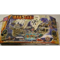 MEGA BLOKS 3680 non  CUỘC XÂM LƯỢC CỦA PHI HÀNH ĐOÀN SKELETON bộ đồ chơi xếp lắp ráp ghép mô hình Pirates Of The Caribbean SKELETON CREW INVASION Cướp Biển Vùng Caribe 145 khối