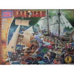 MEGA BLOKS 3678 non  TRẬN CHIẾN CỦA SKELETON HEAVEN bộ đồ chơi xếp lắp ráp ghép mô hình Pirates Of The Caribbean BATTLE SKULL HAVEN Cướp Biển Vùng Caribe 255 khối