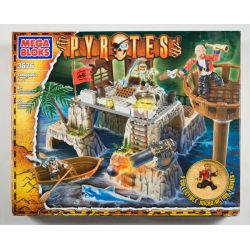 MEGA BLOKS 3676 non  PHÁO ĐÀI CỦA SMUGGLER bộ đồ chơi xếp lắp ráp ghép mô hình Pirates Of The Caribbean SMUGGLER'S FORT Cướp Biển Vùng Caribe 60 khối