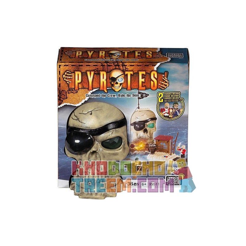 MEGA BLOKS 3631 95511 non  MAROON GALLY. bộ đồ chơi xếp lắp ráp ghép mô hình Pirates Of The Caribbean Cướp Biển Vùng Caribe 20 khối