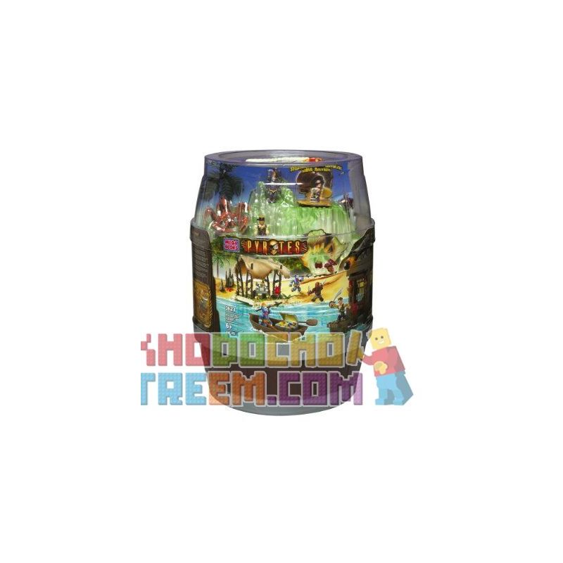 MEGA BLOKS 3623 non  KHO BÁU BỊ MẤT bộ đồ chơi xếp lắp ráp ghép mô hình Pirates Of The Caribbean PYRATES LOST FORTUNE Cướp Biển Vùng Caribe 200 khối