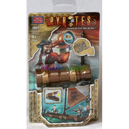 MEGA BLOKS 3607 non  TUẦN TRA BỜ BIỂN bộ đồ chơi xếp lắp ráp ghép mô hình Pirates Of The Caribbean COASTAL PATROL Cướp Biển Vùng Caribe 30 khối