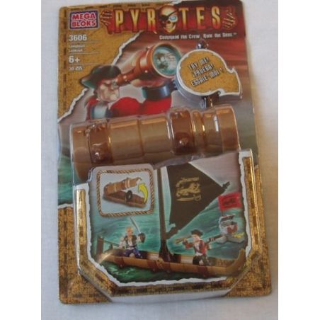 MEGA BLOKS 3606 non  THUYỀN DÀI. bộ đồ chơi xếp lắp ráp ghép mô hình Pirates Of The Caribbean LONGBOAT LOOKOUT Cướp Biển Vùng Caribe 30 khối