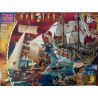 MEGA BLOKS 3604 non  CHIẾN ĐẤU TRÊN BIỂN ĐEN bộ đồ chơi xếp lắp ráp ghép mô hình Pirates Of The Caribbean BLACK SEA BATTLE Cướp Biển Vùng Caribe 215 khối
