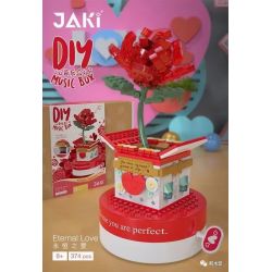 JAKI JK1310 1310 non  TÌNH YÊU VĨNH CỬU bộ đồ chơi xếp lắp ráp ghép mô hình Creator DIY MUSIC BOX ETERNAL LOVE Sáng Tạo 374 khối