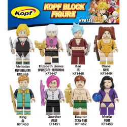 KOPF KF6129 6129 KF1446 1446 KF1447 1447 KF1448 1448 KF1449 1449 KF1450 1450 KF1451 1451 KF1452 1452 KF1453 1453 non  BẢY TỘI LỖI BAN ĐẦU bộ đồ chơi xếp lắp ráp ghép mô hình Collectable Minifigures SEVEN DEADLY SINS Búp Bê Sưu Tầm