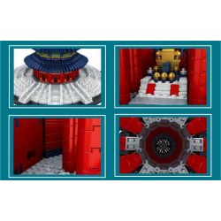 MouldKing 22009 Mould King 22009 non  SẢNH CẦU NGUYỆN CỦA CHÙA THIÊN ĐƯỜNG BẮC KINH bộ đồ chơi xếp lắp ráp ghép mô hình Architecture Công Trình Kiến Trúc 5532 khối