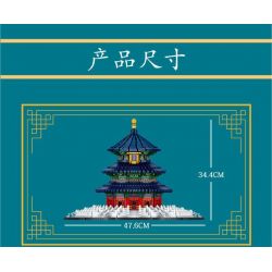 MouldKing 22009 Mould King 22009 non  SẢNH CẦU NGUYỆN CỦA CHÙA THIÊN ĐƯỜNG BẮC KINH bộ đồ chơi xếp lắp ráp ghép mô hình Architecture Công Trình Kiến Trúc 5532 khối