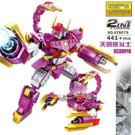 Kazi KY8079 8079 non  VÕ SĨ BỌ CẠP bộ đồ chơi xếp lắp ráp ghép mô hình Transformers CONSTELLATION FIGHTER SCORPIO Robot Đại Chiến Người Máy Biến Hình 441 khối