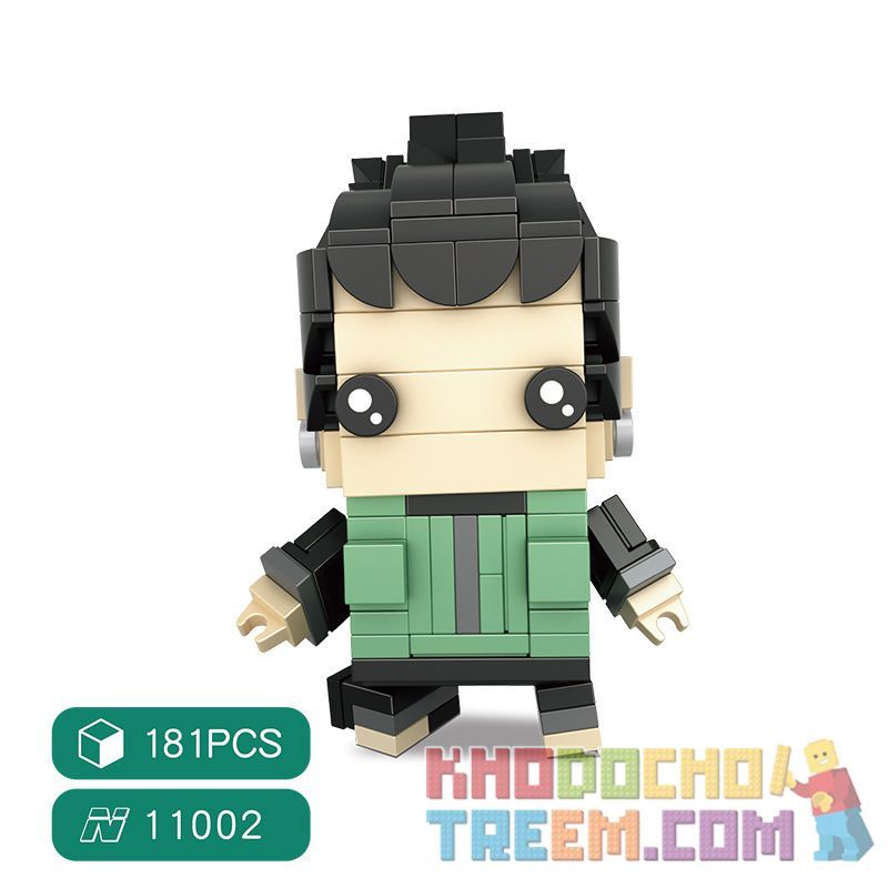HSANHE 11002-7 non  NARA KAMARU bộ đồ chơi xếp lắp ráp ghép mô hình Naruto MAGIC BRICK NARA SHIKAMARU Ninja 181 khối