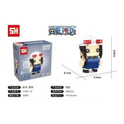 HSANHE 11001-12 non  ĐẦU VUÔNG NICOLE ROBIN bộ đồ chơi xếp lắp ráp ghép mô hình One Piece ONE PIECE NICO ROBIN Đảo Hải Tặc 164 khối
