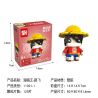 HSANHE 11001-1 non  KHỈ FANGTOU · D LUFFY bộ đồ chơi xếp lắp ráp ghép mô hình One Piece ONE PIECE MONKEY D LUFFY Đảo Hải Tặc 129 khối