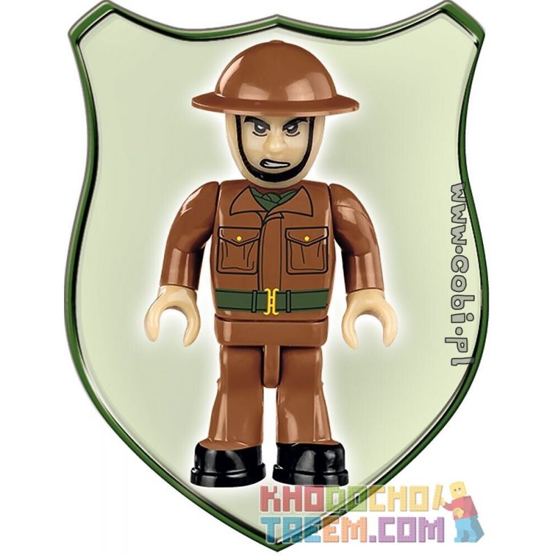 COBI 2520 non  VICKERS MK.E LOẠI B bộ đồ chơi xếp lắp ráp ghép mô hình Military Army VICKERS MK. TYPE B Quân Sự Bộ Đội 382 khối