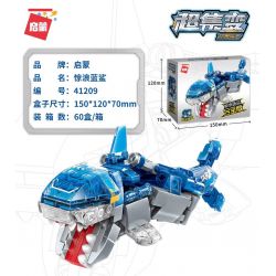 Enlighten 41209 Qman 41209 non  ROBOT QUÁI THÚ RUBIK'S CUBE SURGING BLUE SHARK ALLOY EDITION bộ đồ chơi xếp lắp ráp ghép mô hình Transformers Robot Đại Chiến Người Máy Biến Hình