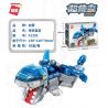 Enlighten 41209 Qman 41209 non  ROBOT QUÁI THÚ RUBIK'S CUBE SURGING BLUE SHARK ALLOY EDITION bộ đồ chơi xếp lắp ráp ghép mô hình Transformers Robot Đại Chiến Người Máy Biến Hình