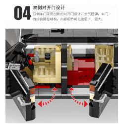 HAPPY BUILD SHINEYU XINYU XQ-HQ001 HQ001 XQHQ001 non  XE KIỂM TRA HONGQI L5 bộ đồ chơi xếp lắp ráp ghép mô hình Creator Sáng Tạo 1735 khối