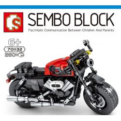 SEMBO 701132 non  HARLEY ĐƯỜNG. bộ đồ chơi xếp lắp ráp ghép mô hình Motorcycle Motorbike HARLEY-DAVIDSON ROADSTER Xe Hai Bánh 260 khối