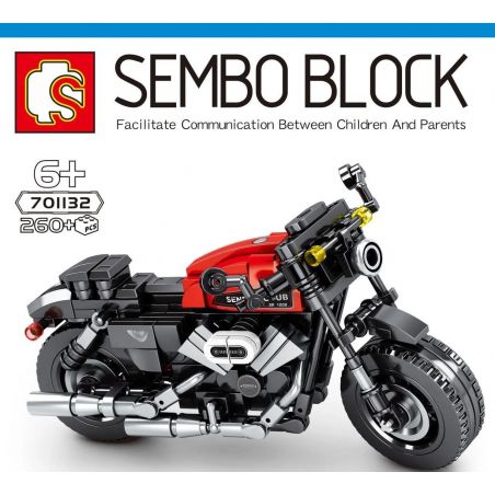 SEMBO 701132 non  HARLEY ĐƯỜNG. bộ đồ chơi xếp lắp ráp ghép mô hình Motorcycle Motorbike HARLEY-DAVIDSON ROADSTER Xe Hai Bánh 260 khối
