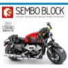 SEMBO 701132 non  HARLEY ĐƯỜNG. bộ đồ chơi xếp lắp ráp ghép mô hình Motorcycle Motorbike HARLEY-DAVIDSON ROADSTER Xe Hai Bánh 260 khối