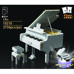 K BOX 10210 non  PIANO TRẮNG bộ đồ chơi xếp lắp ráp ghép mô hình Creator GRAND PIANO Sáng Tạo 2750 khối