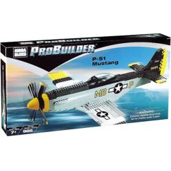 MEGA BLOKS 9772 non  MÁY BAY CHIẾN ĐẤU P-51 MUSTANG bộ đồ chơi xếp lắp ráp ghép mô hình Military Army Quân Sự Bộ Đội 985 khối