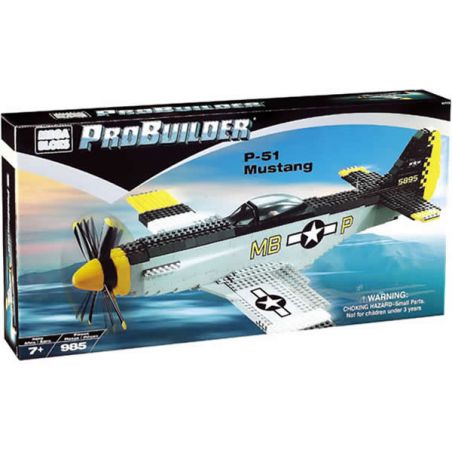 MEGA BLOKS 9772 non  MÁY BAY CHIẾN ĐẤU P-51 MUSTANG bộ đồ chơi xếp lắp ráp ghép mô hình Military Army Quân Sự Bộ Đội 985 khối