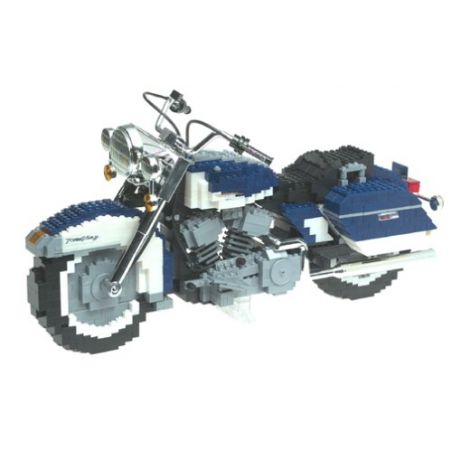MEGA BLOKS 9770 non  VUA ĐƯỜNG TRƯỜNG HARLEY-DAVIDSON bộ đồ chơi xếp lắp ráp ghép mô hình Speed Champions Racing Cars HARLEY-DAVIDSON ROAD KING Đua Xe Công Thức 1300 khối