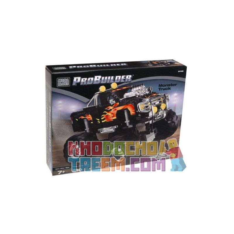 MEGA BLOKS 9749 non  XE TẢI HẠNG NẶNG bộ đồ chơi xếp lắp ráp ghép mô hình Speed Champions Racing Cars MONSTER TRUCK Đua Xe Công Thức 510 khối