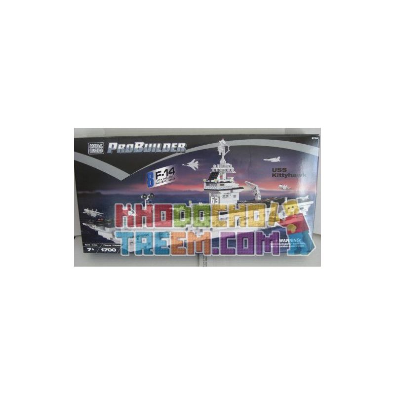 MEGA BLOKS 9780 non  TÀU SÂN BAY USS KITTY HAWK bộ đồ chơi xếp lắp ráp ghép mô hình Military Army USS KITTYHAWK Quân Sự Bộ Đội 1700 khối