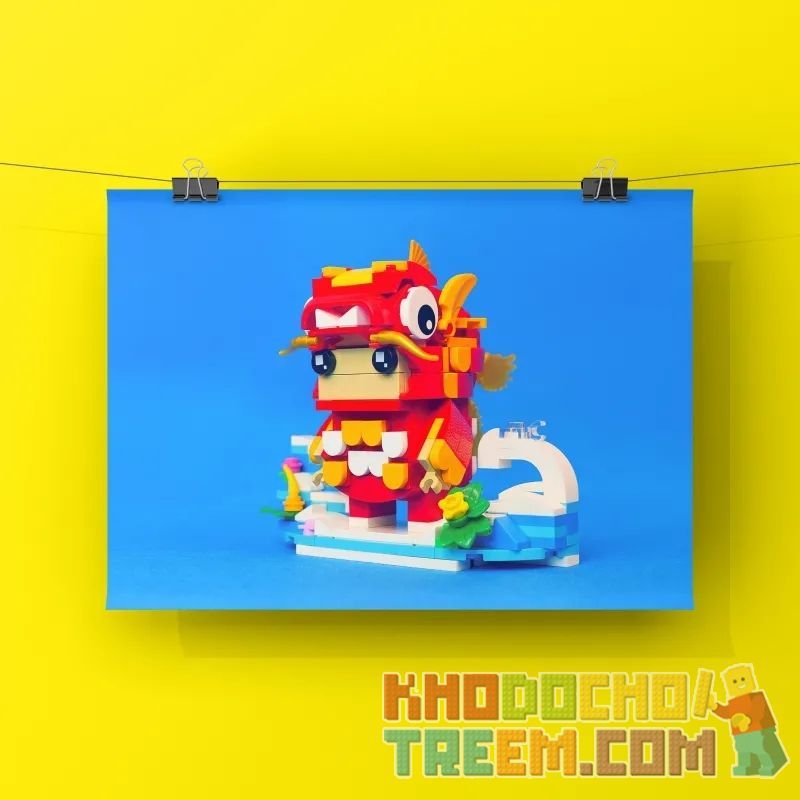 PANTASY 99001 non  VẬN CHUYỂN CÁ KOI NHỎ bộ đồ chơi xếp lắp ráp ghép mô hình Brickheadz LUCKY KOI Nhân Vật Đầu To