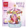 LE DI PIN JZ51012 51012 non  HỘP NHẠC VUI VẺ bộ đồ chơi xếp lắp ráp ghép mô hình  MUSIC BOX MERRY-GO ROUND Các Bạn Gái 419 khối