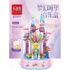 LE DI PIN JZ51011 51011 non  HỘP NHẠC DREAM CASTLE bộ đồ chơi xếp lắp ráp ghép mô hình  MUSIC BOX DREAM CASTLE Các Bạn Gái 383 khối