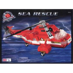 MEGA BLOKS 9741 non  CỨU HỘ BIỂN bộ đồ chơi xếp lắp ráp ghép mô hình City SEA RESCUE Thành Phố 710 khối