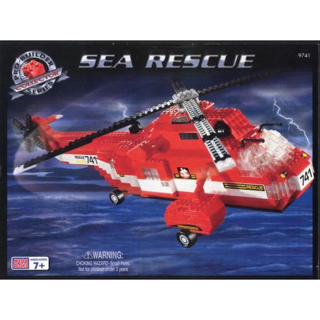 MEGA BLOKS 9741 non  CỨU HỘ BIỂN bộ đồ chơi xếp lắp ráp ghép mô hình City SEA RESCUE Thành Phố 710 khối